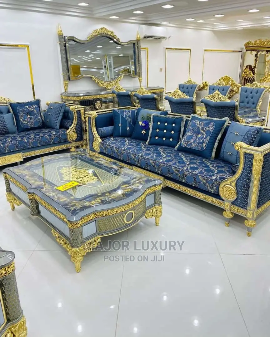 Modern 7 Seater Living Room Turkey Fabric Sofa Chair. 