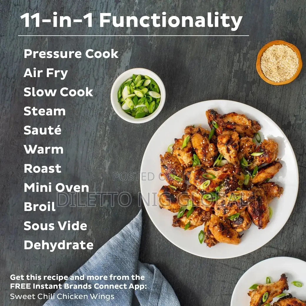 Instant Pot Pressure Pot Air Fryer 11-in-1 Multi Cooker 8l