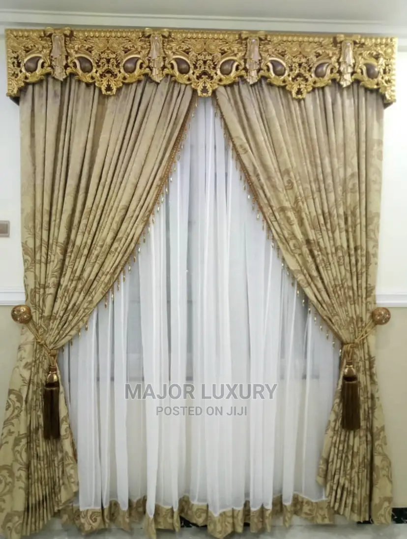 Turkish Curtain Designs Board and Pleated Complete Set