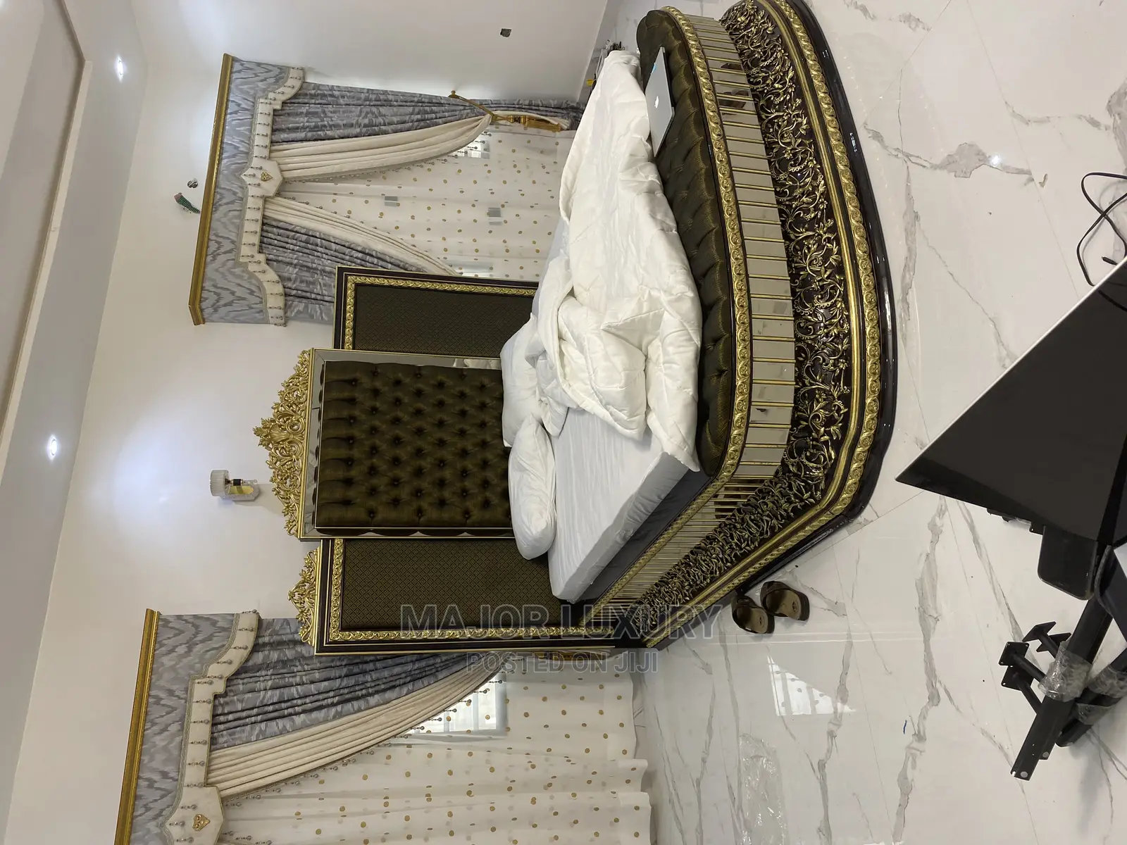 Turkish Curtain Designs Board and Pleated Complete Set