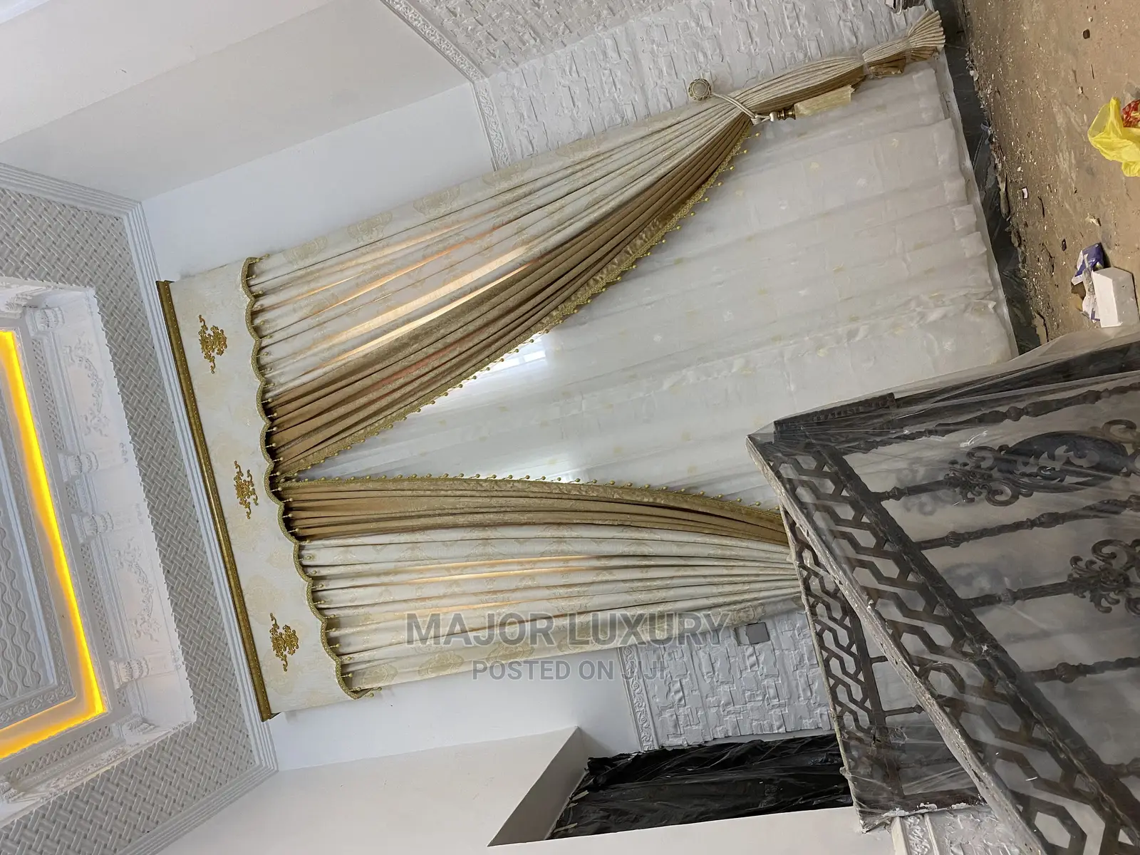 Turkish Curtain Designs Board and Pleated Complete Set