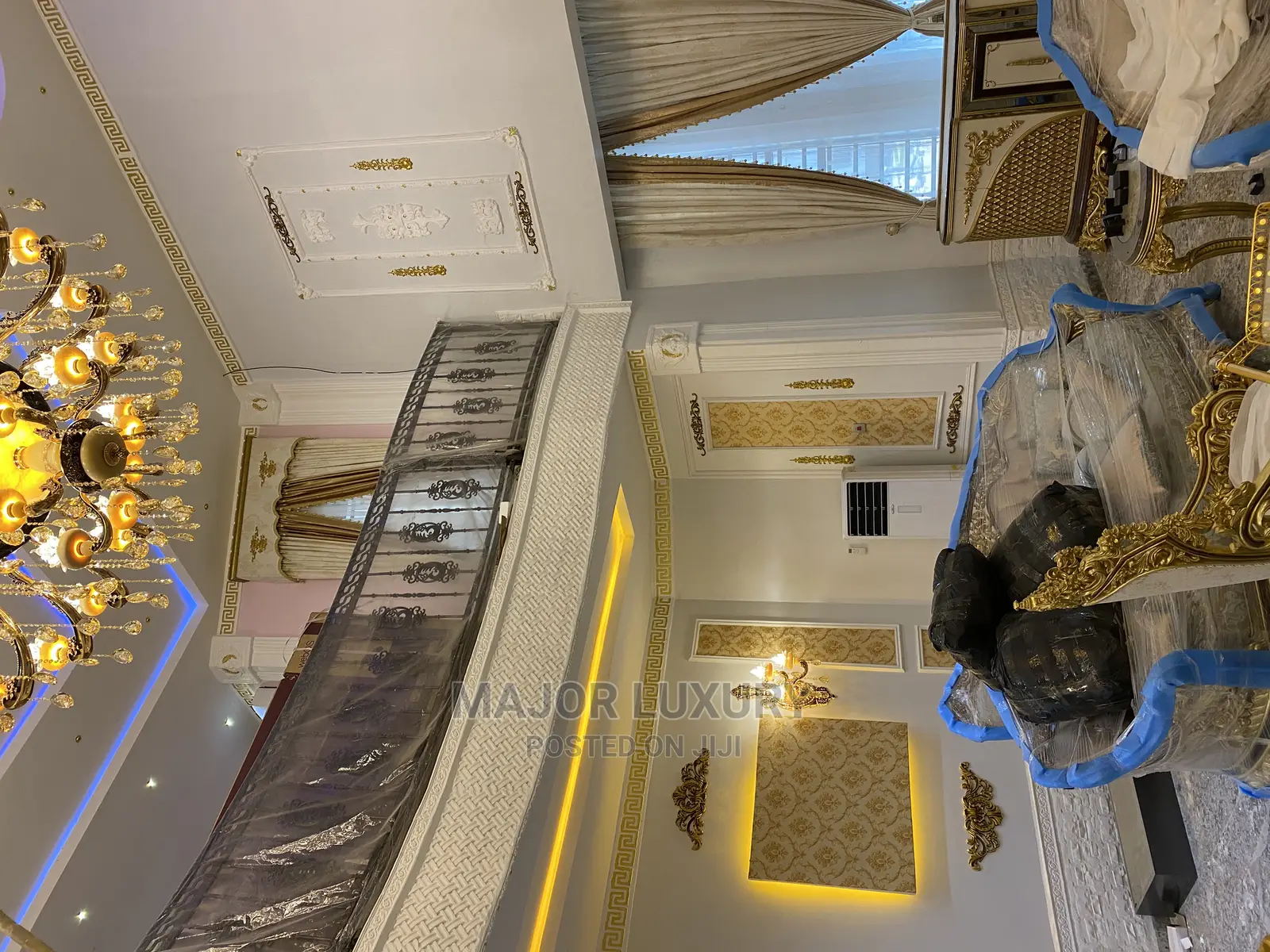 Turkish Curtain Designs Board and Pleated Complete Set