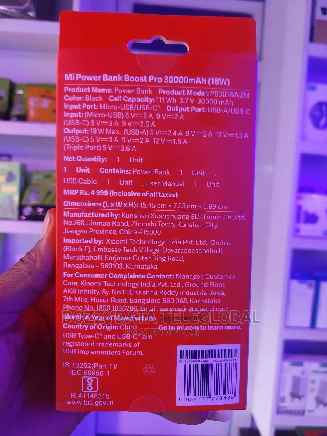 Xiaomi Original 30,000mah (Boost Pro) 18w Powerbank
