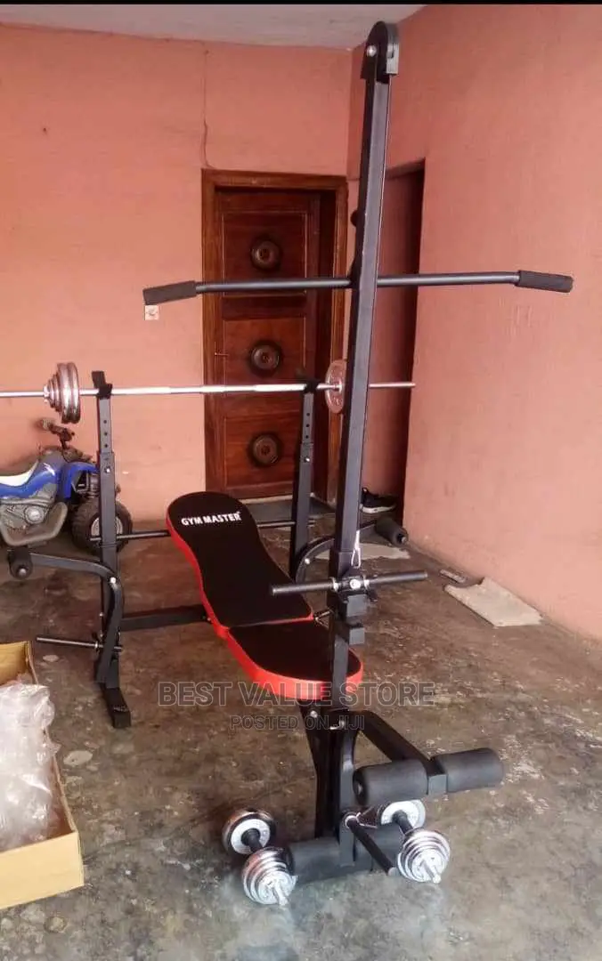 Weight Bench With 50kg Dumbbells
