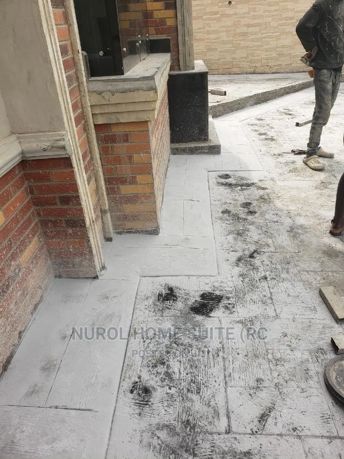 Modern Stamped Concrete Flooring System