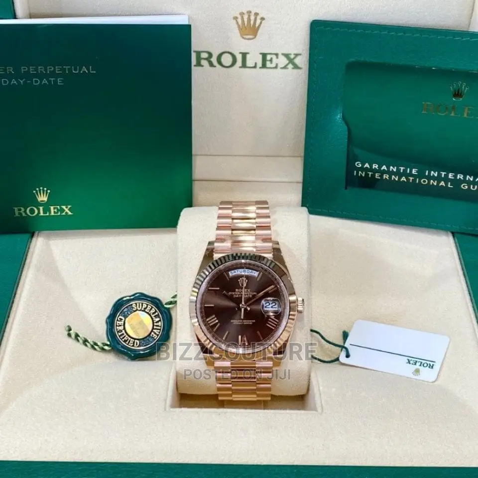 Original ROLEX Rose Grade AAA Day-Date Super Cloned Steel
