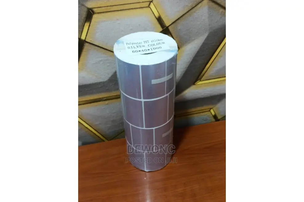 60*40mm*1000pcs Polyester Sticker Label