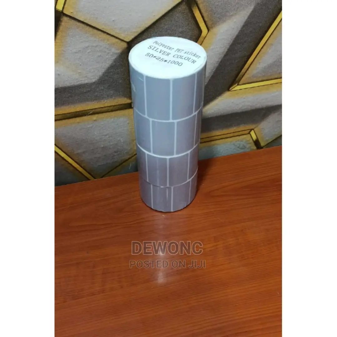 50*25mm*1000pcs Polyester Sticker