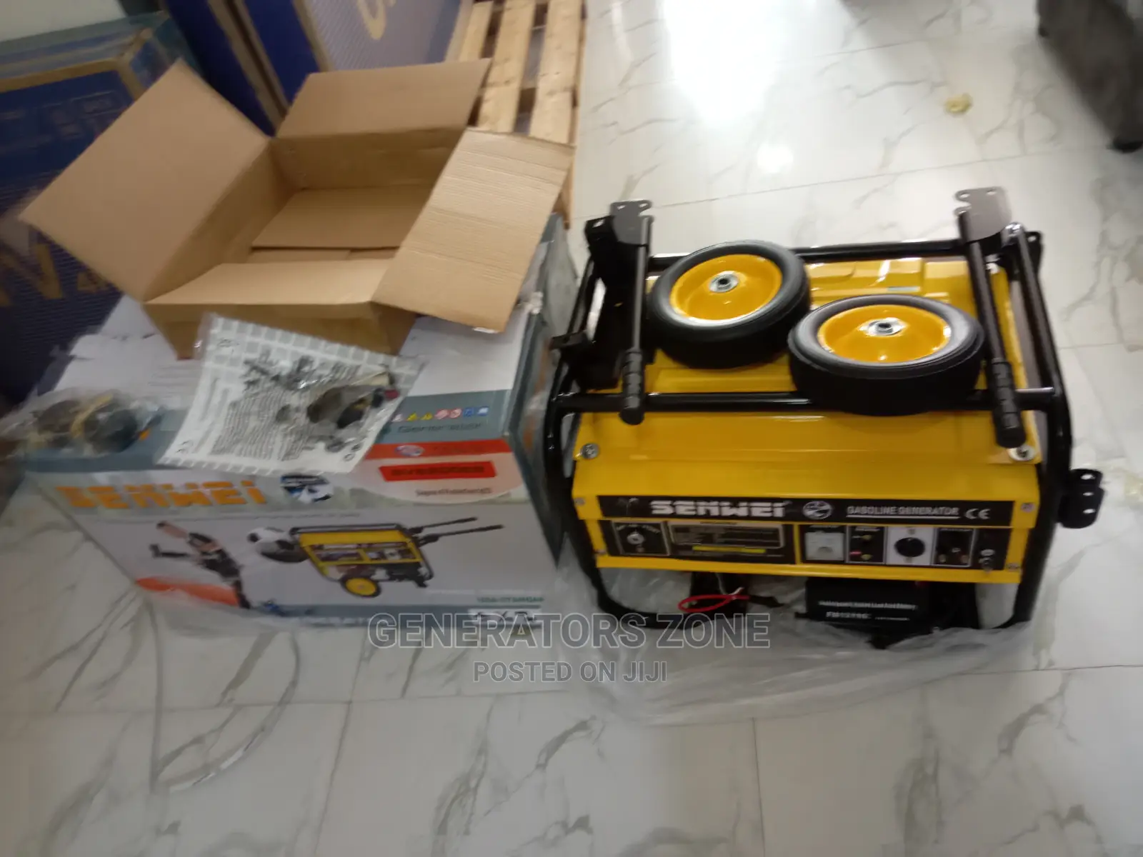 Senwei Petrol Generator-Automatic With a Key Start+Two Tyres