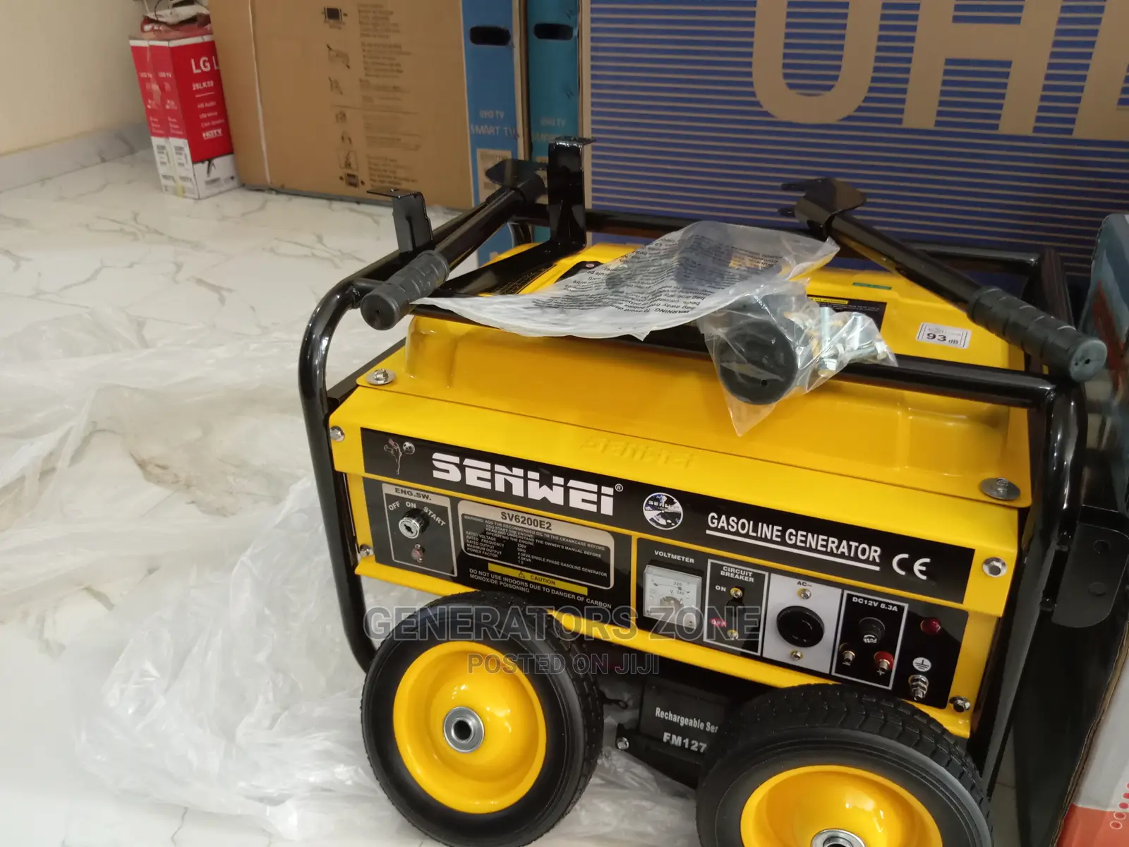Senwei Petrol Generator-Automatic With a Key Start+Two Tyres