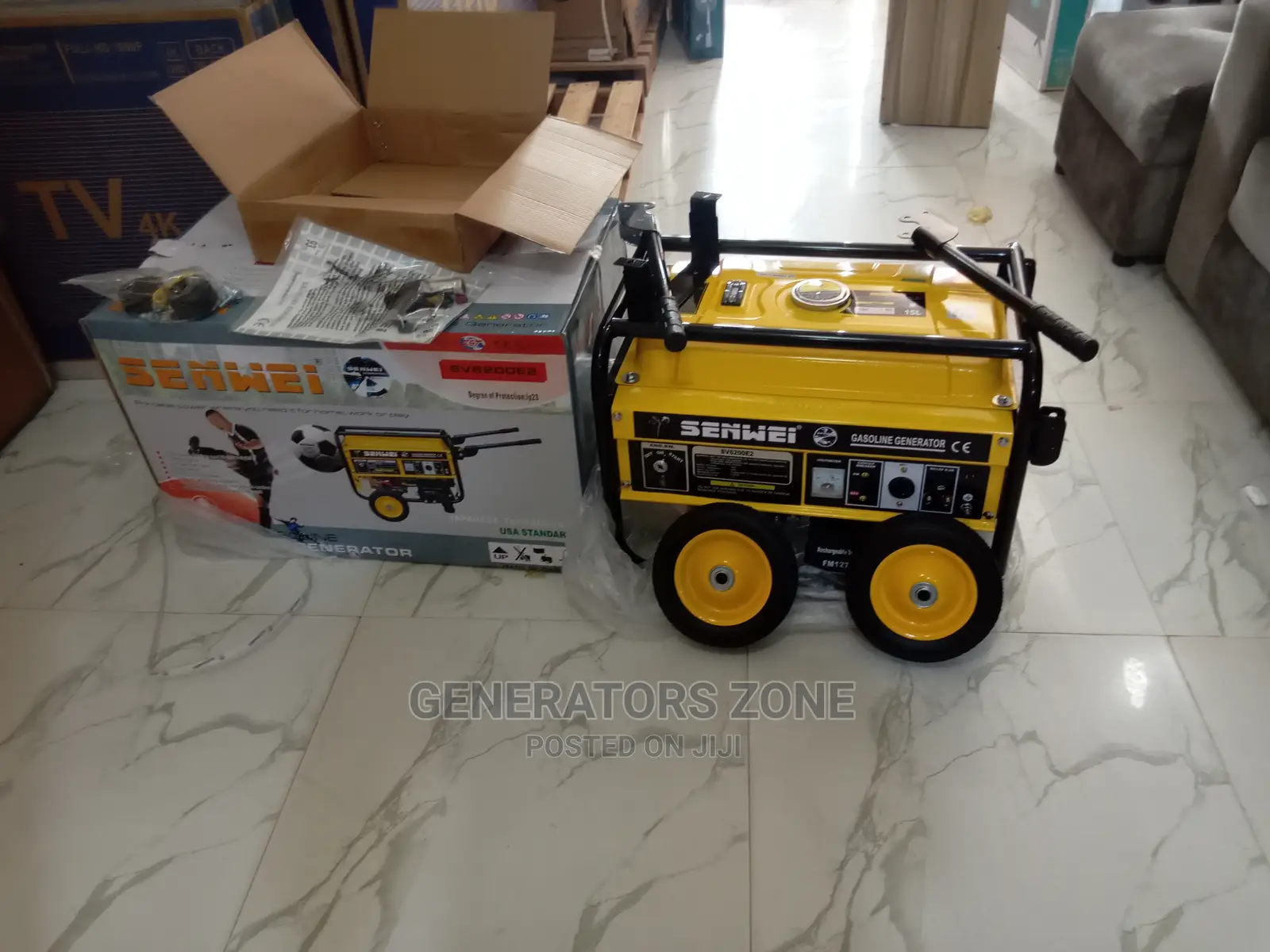 Petrol Generator Senwei Brand New-4.5kva-Sv6200e2+Key Start