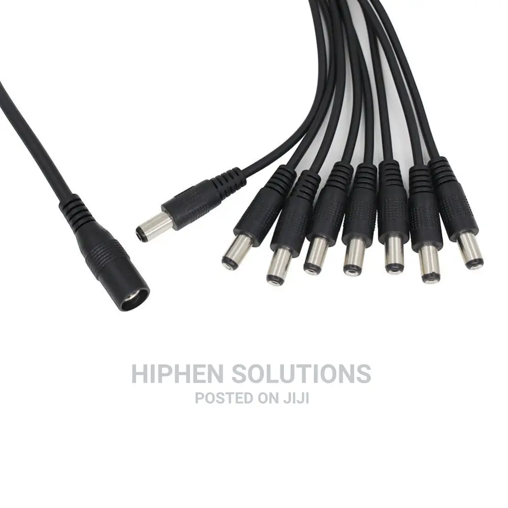 1 To 8 DC Power Y Splitter Cable For CCTV