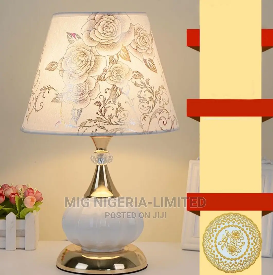 Bedside Table Lamp Gold Design