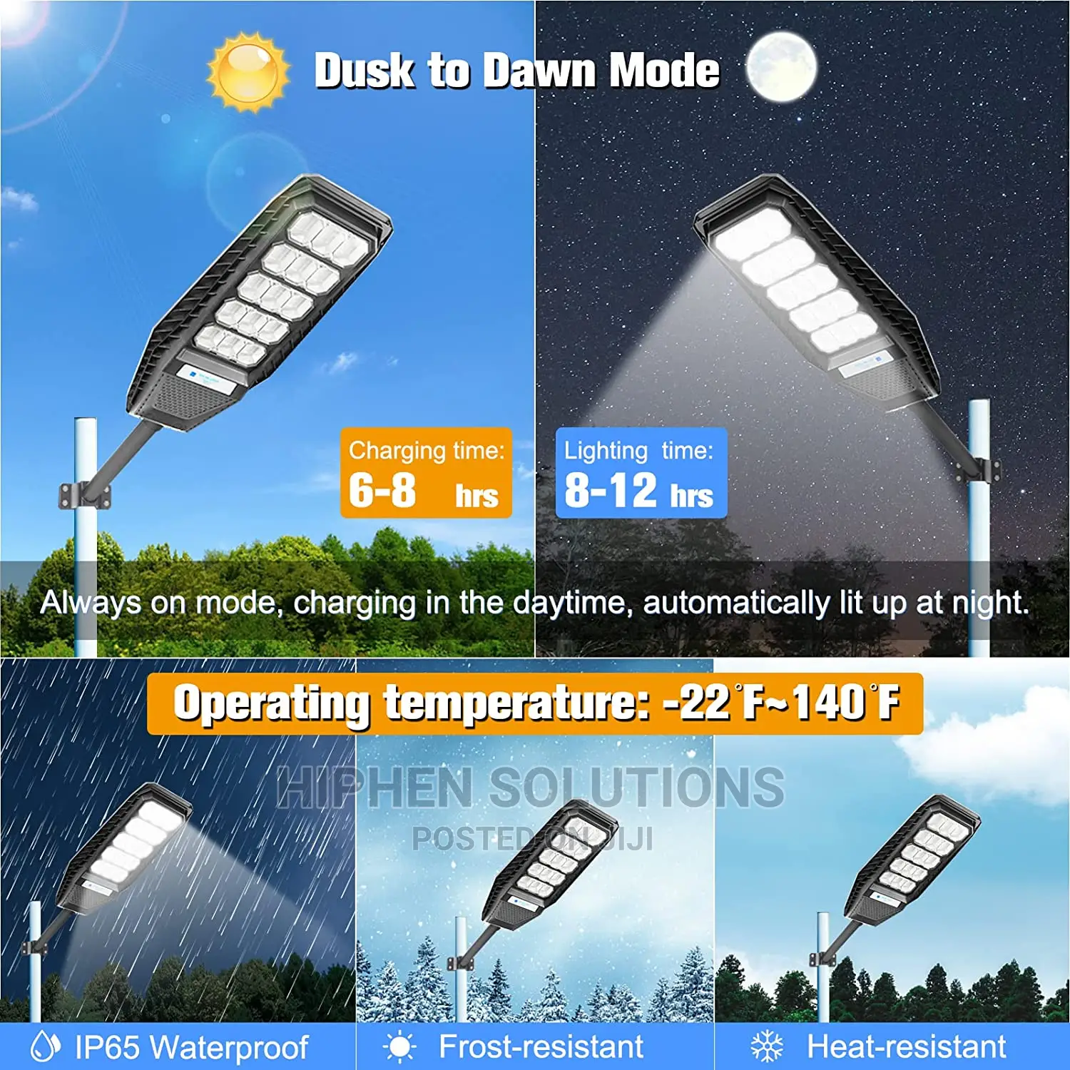 300W Affordable Solar Street Light