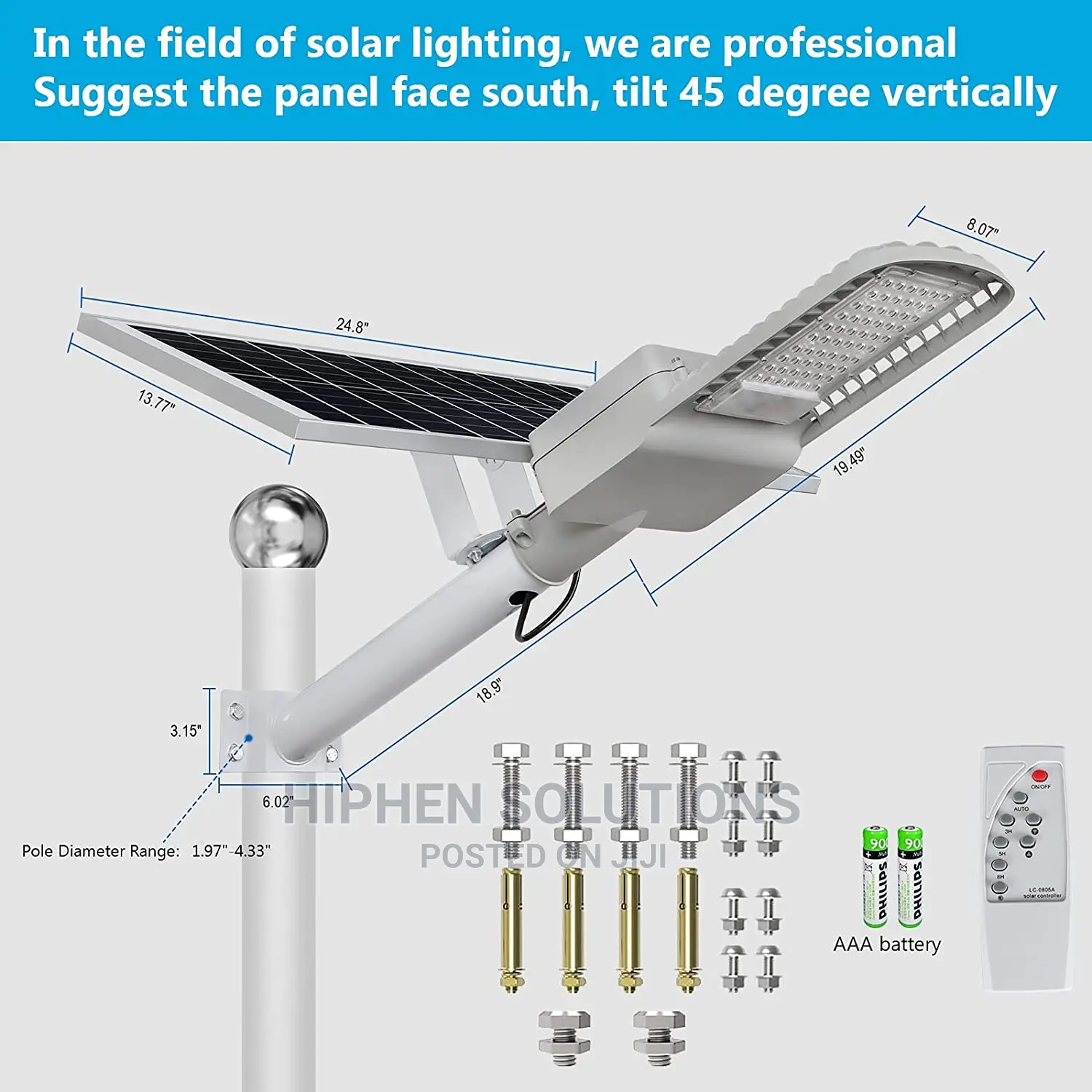 Reliable 300W Solar Street Light in Karu
