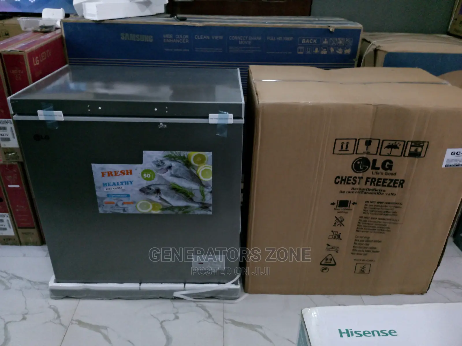 LG Gc-238 Chest Freezer| Key Lock +Led Light