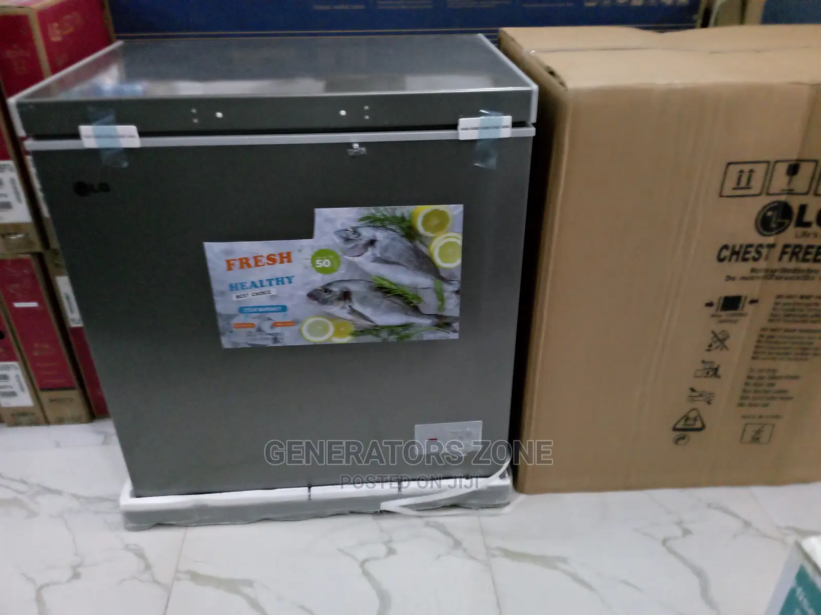 Affordable LG One Door Key Lock Chest Frezer-Silver