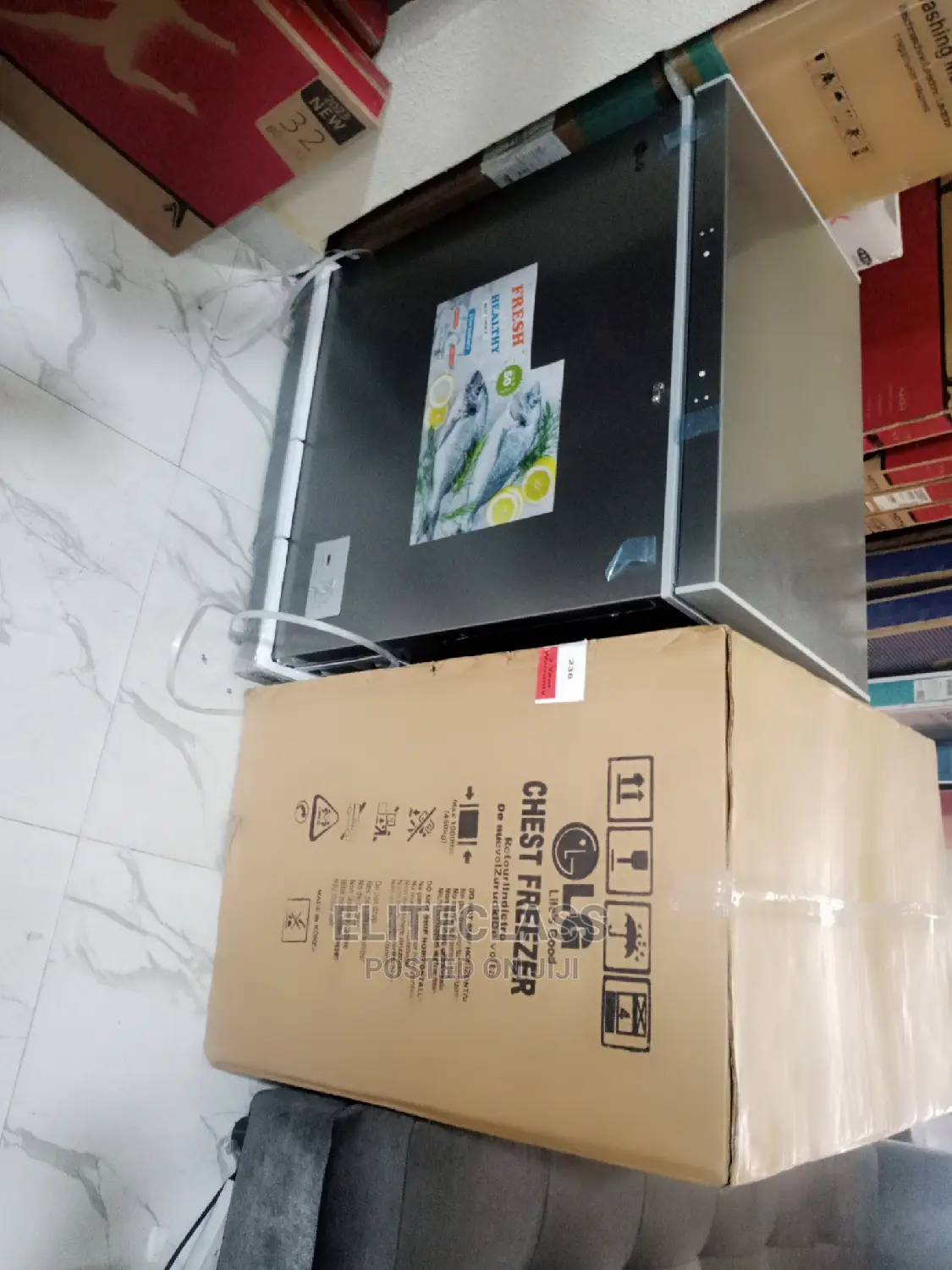Grey Color LG Chest Freezer GC-238L