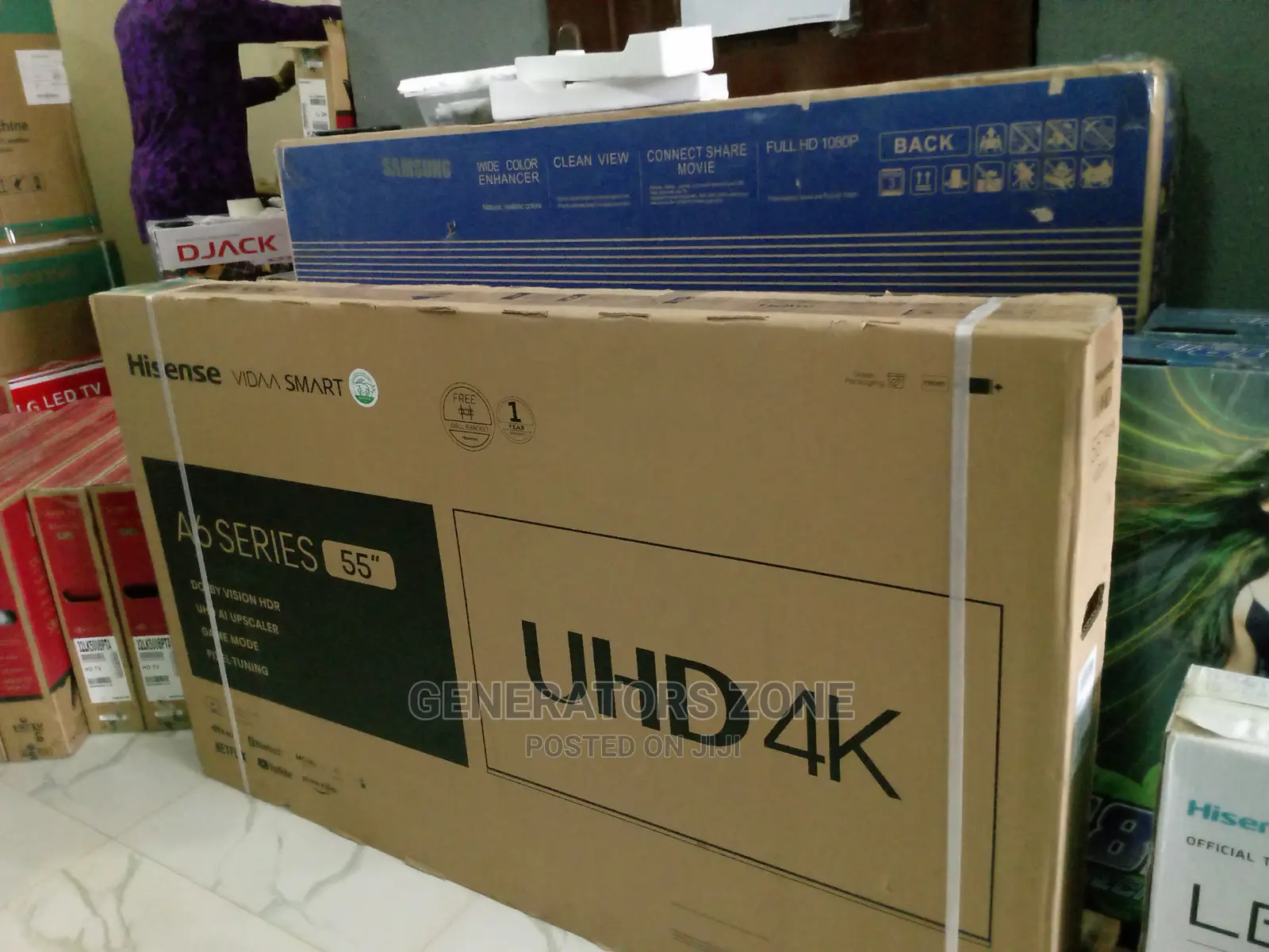 55-Hisense Uhd -Smart Tv- Brand New ( 5A6H)