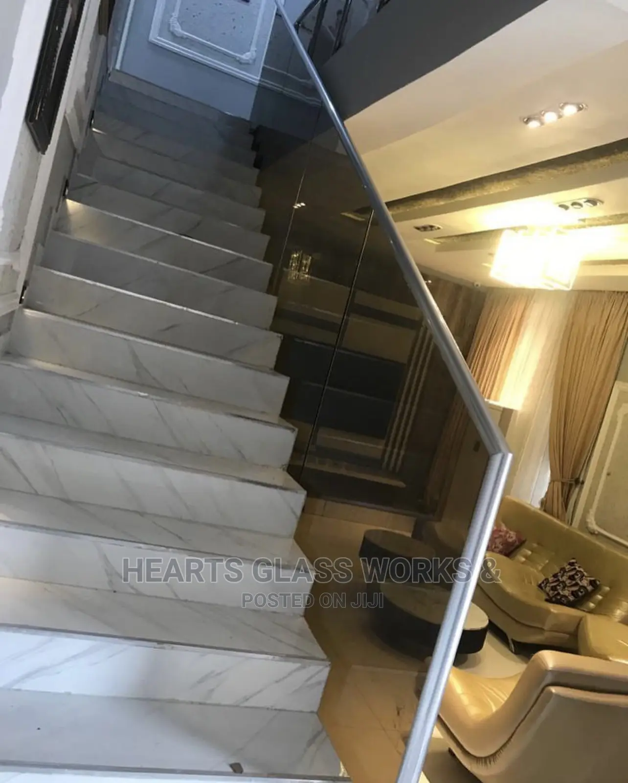 10mm Glass Stairs Hand Rails