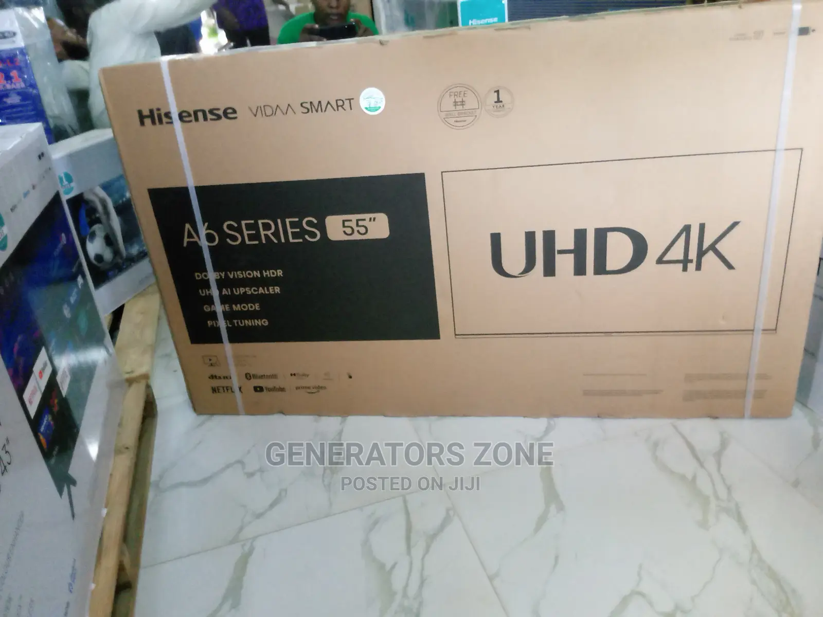 55A6H 55-Inch-Hisense Uhd Smart Feature Netflix TV