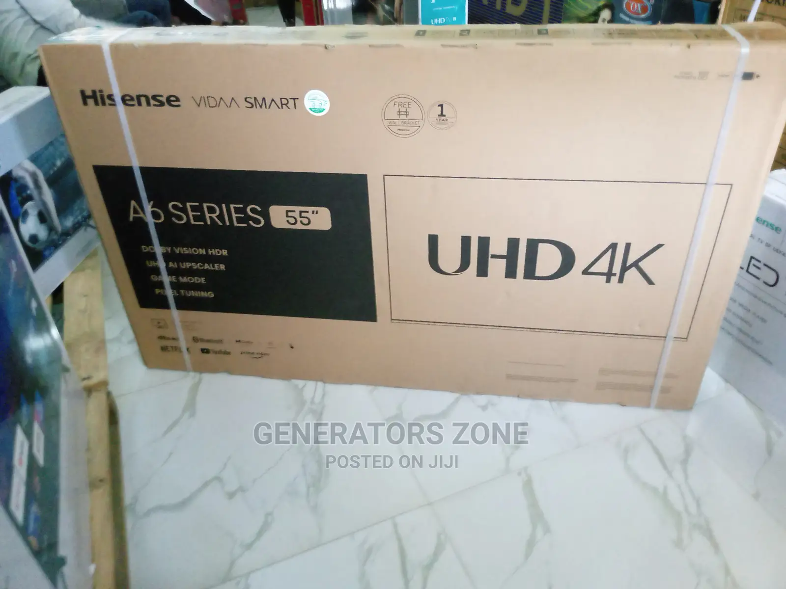 Affordable Hisense 55'' (Vidaa U)- Uhd Smart TV