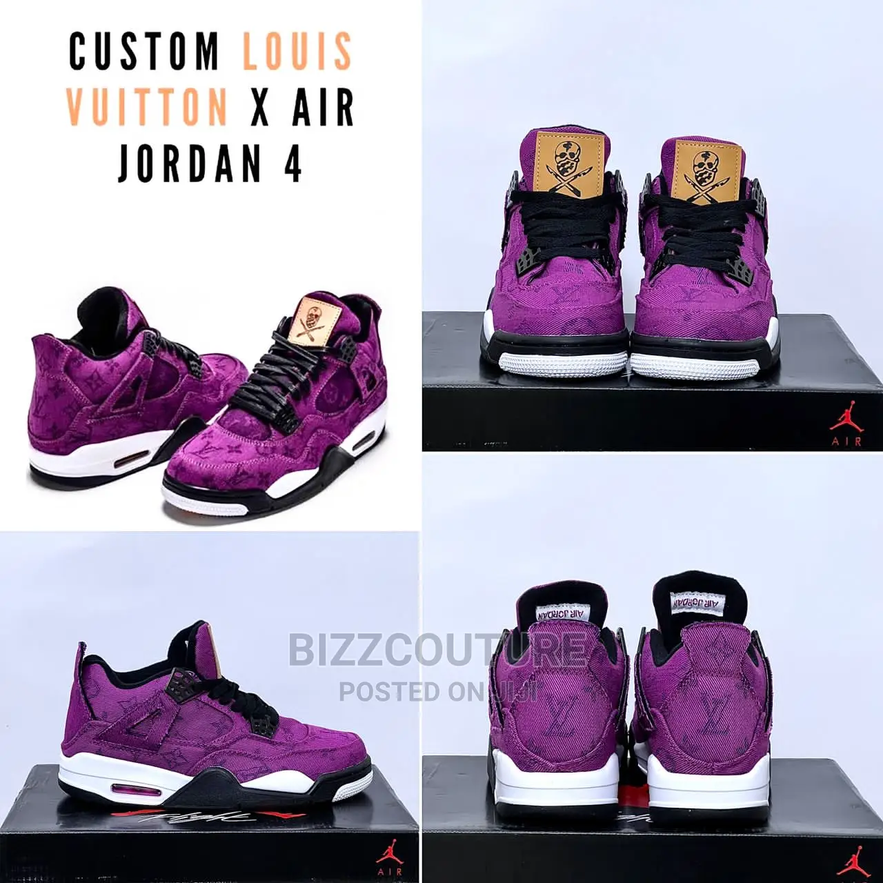 Original Louisvuitton X Air Jordan 4 Retro Available Instore