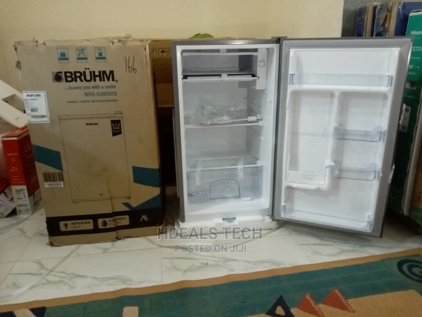 New BRUHM Portable Standing Refrigerator [BRS-93MMDS].