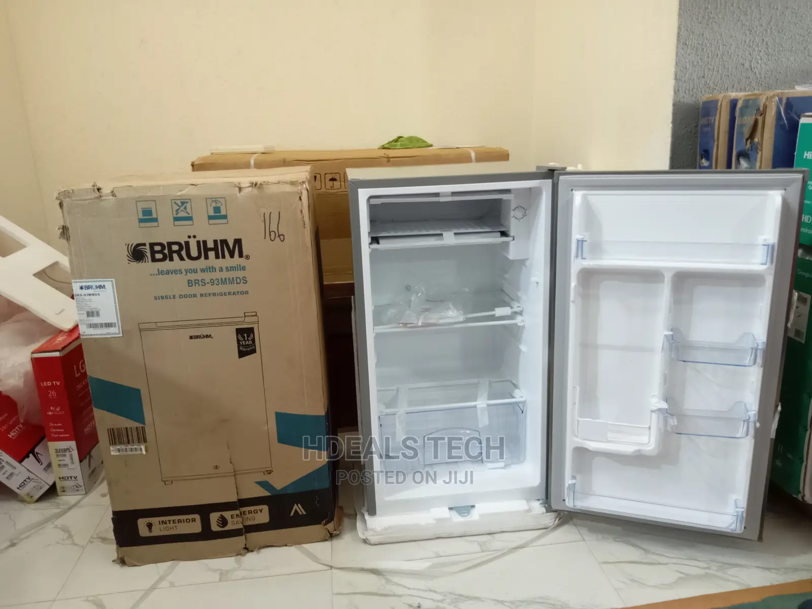 BRUHM Portable Single Door Refrigerator [BRS-93MMDS].