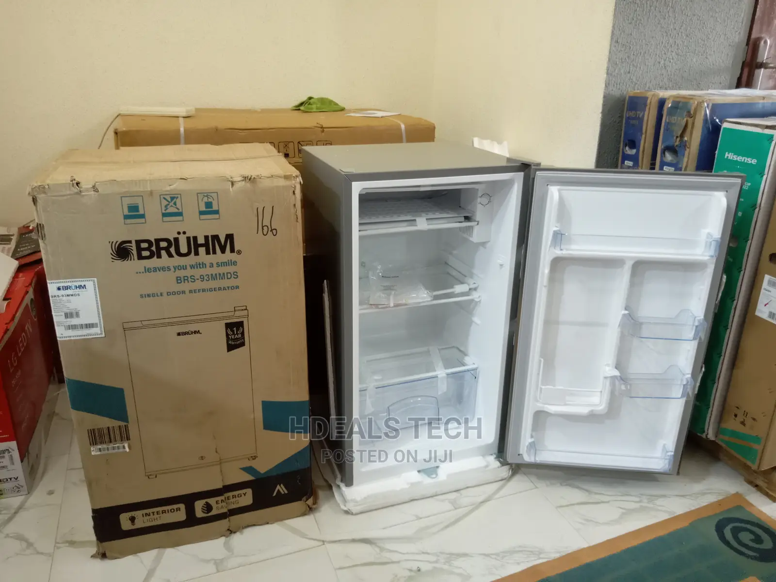 Quality BRUHM Portable Single Door Refrigerator [BRS-93MMDS]