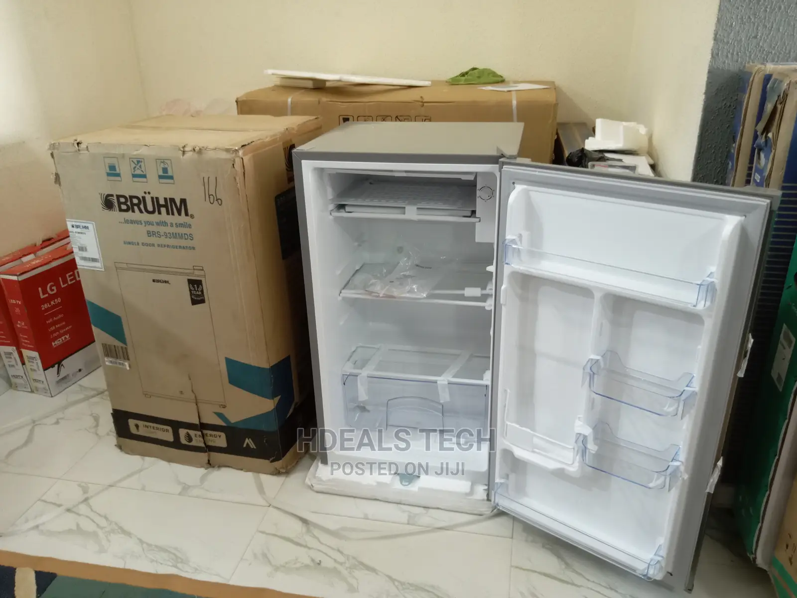 New BRUHM Portable Single Door Refrigerator [BRS-93MMDS].