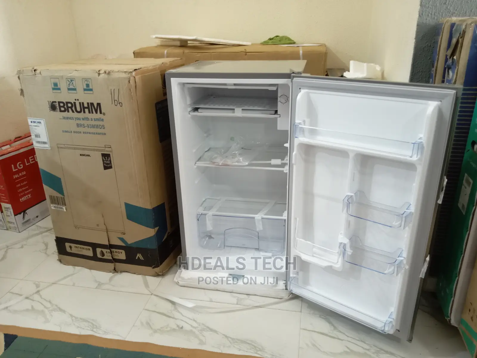 Original BRUHM Portable Single Door Refrigerator [BRS-93MMDS