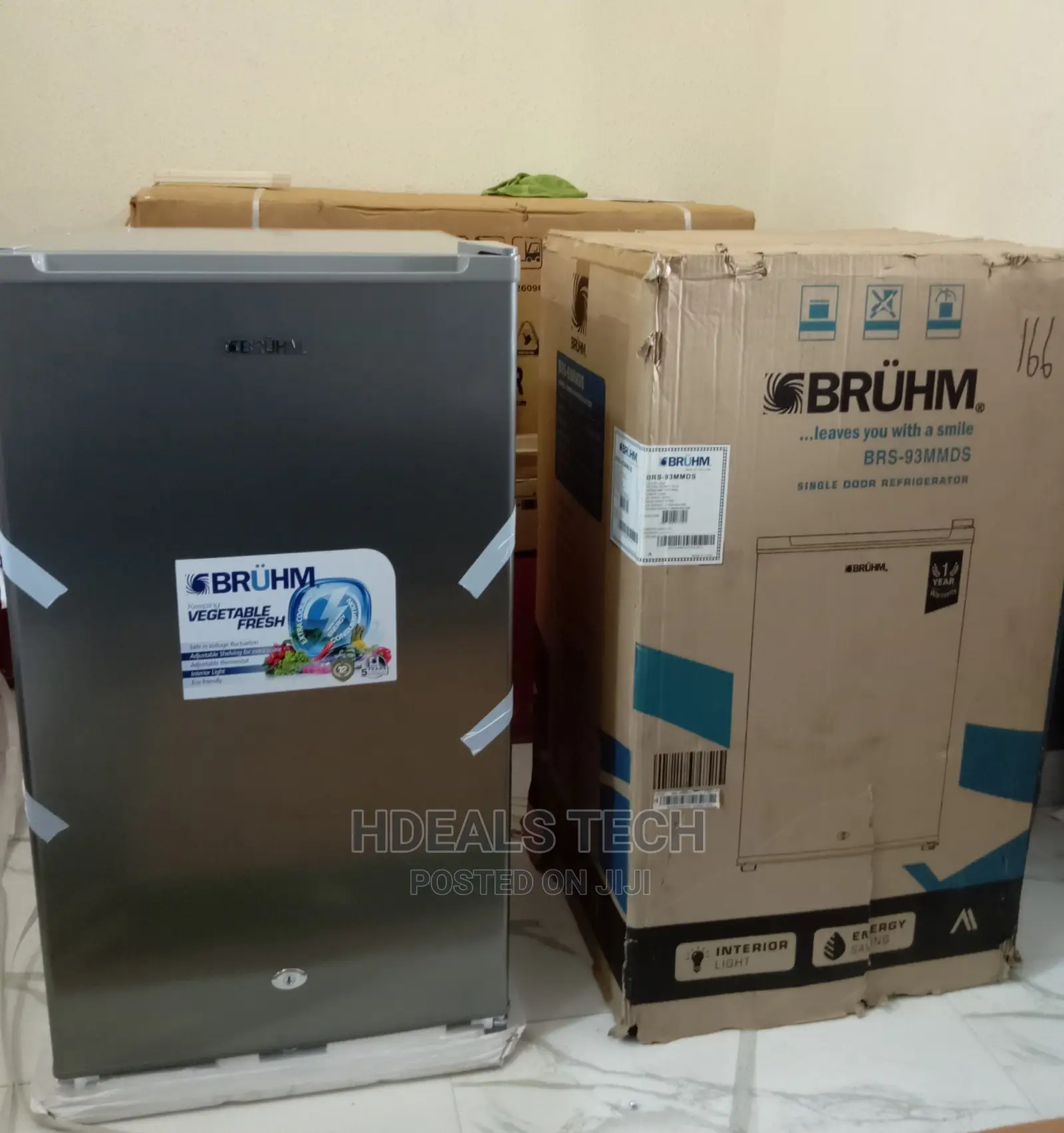 Brand New BRUHM Single Door Refrigerator [BRS-93MMDS].