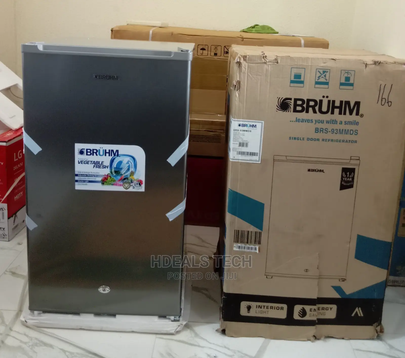 Original BRUHM Single Door Refrigerator [BRS-93MMDS].