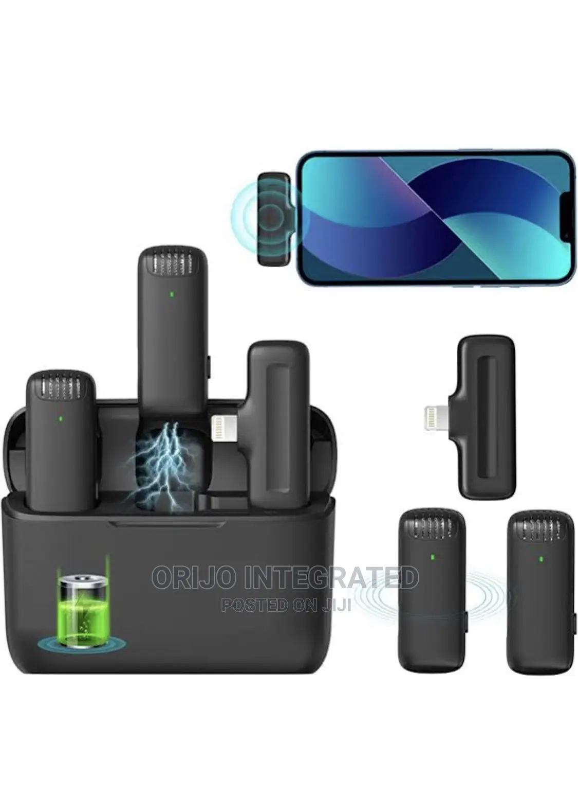 Mini Dual Wireless Phone Recording Microphone for iPhone