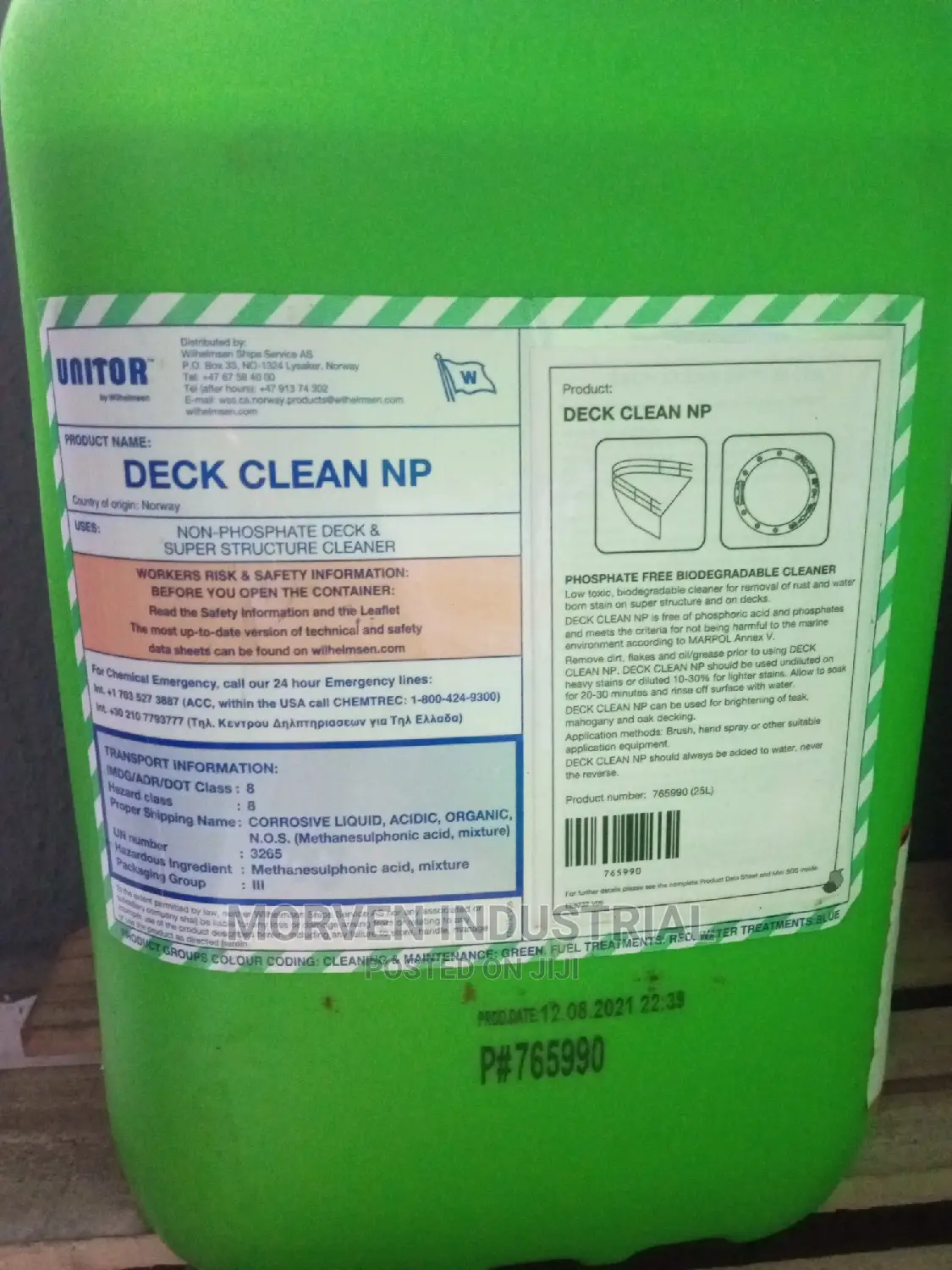 Ship Deck Cleaner for Superstructure and Decks.