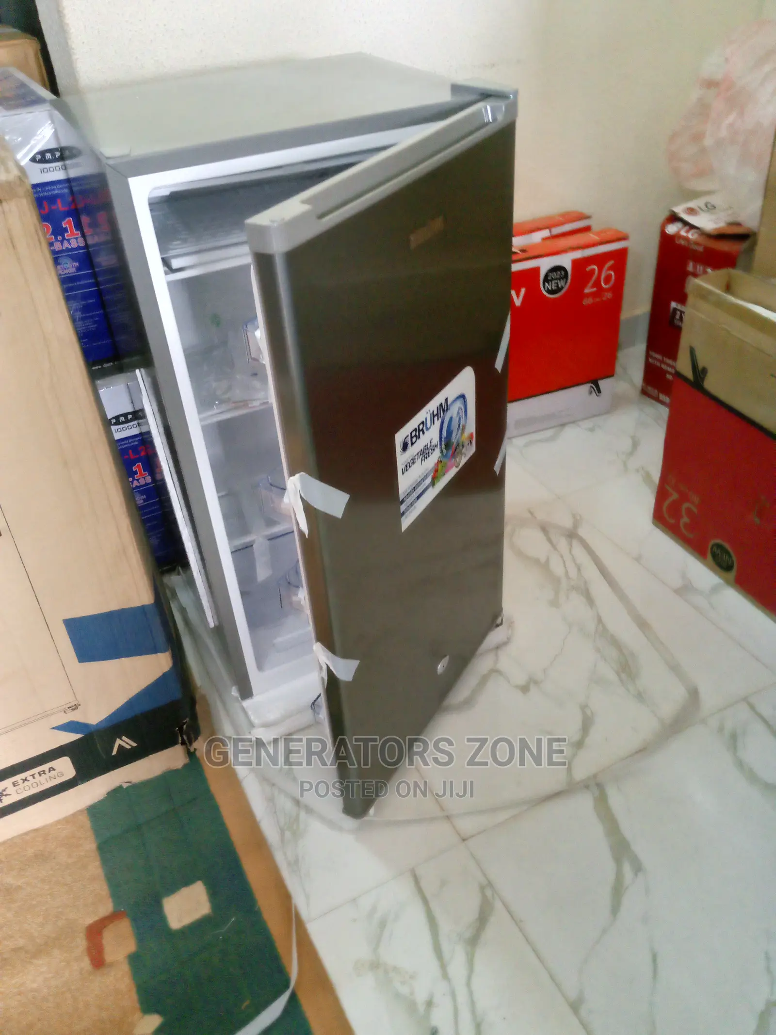 Silver-93l Bruhm Top Freezer Fridge-Brand-New (Brs-93mms)