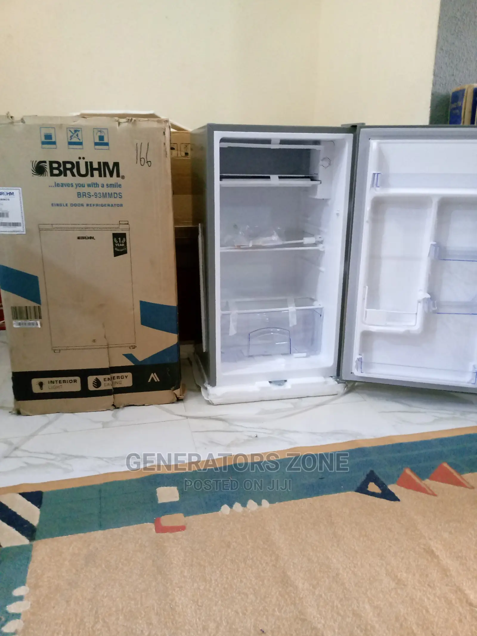 Bruhm Mini Refrigerator- BRS-93mmds ( Single Door)