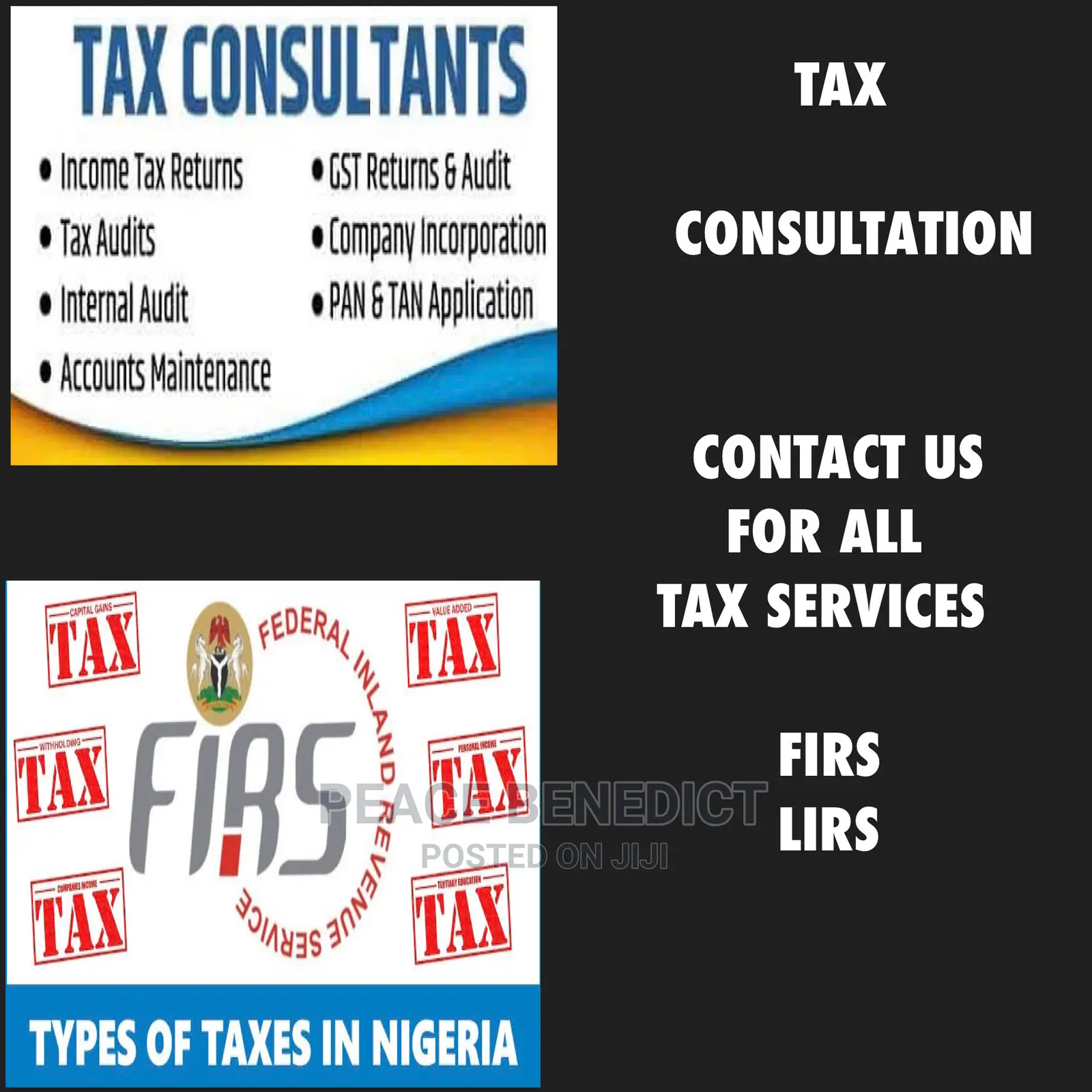 Tax Consultant/Tax Certificate/Financial Statement