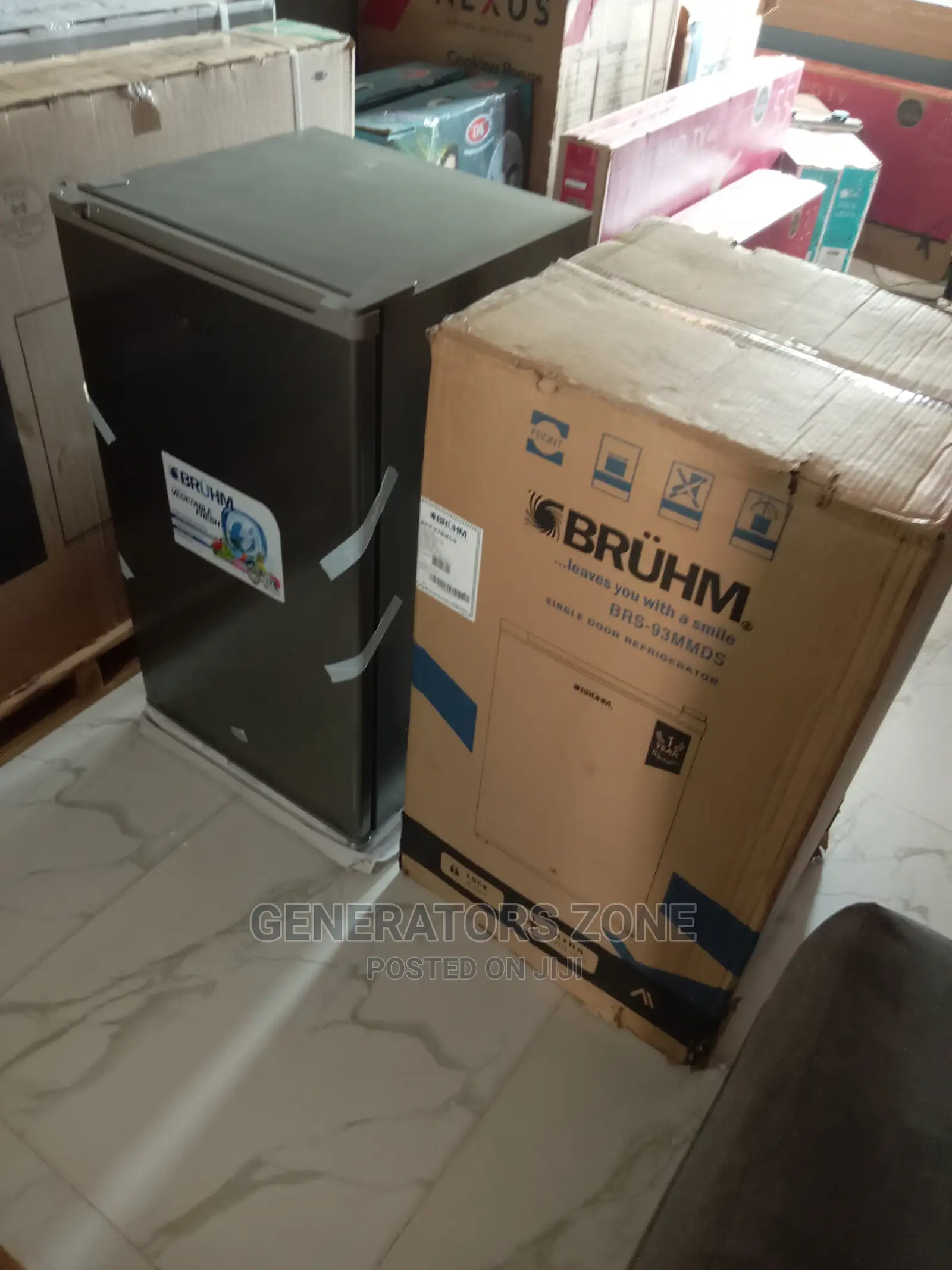 Brand New -BRS-93mmds Refrigerator-Bruhm-Silver