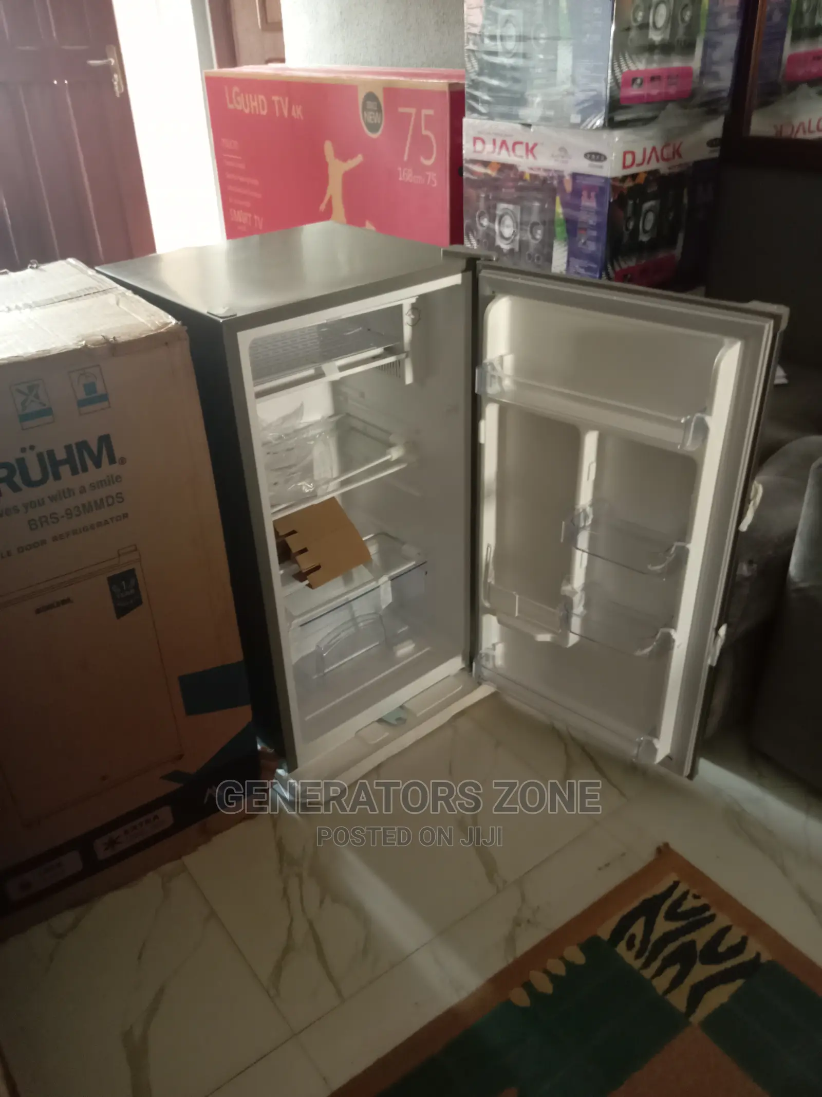 Brand New -BRS-93mmds Refrigerator-Bruhm-Silver