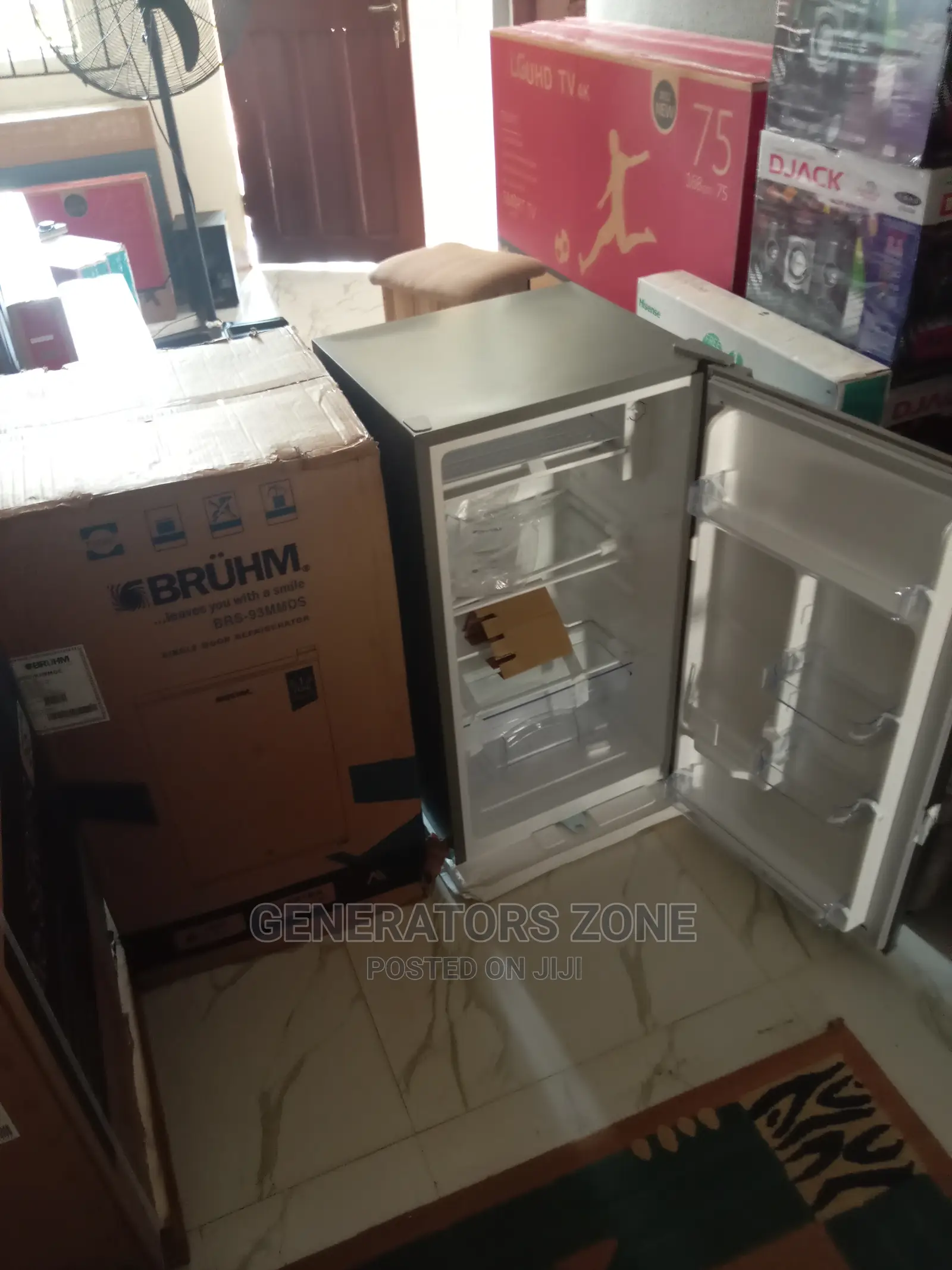 Top Freezer Refrigerator-Bruhm Table Top BRS-93mmds-Key Lock