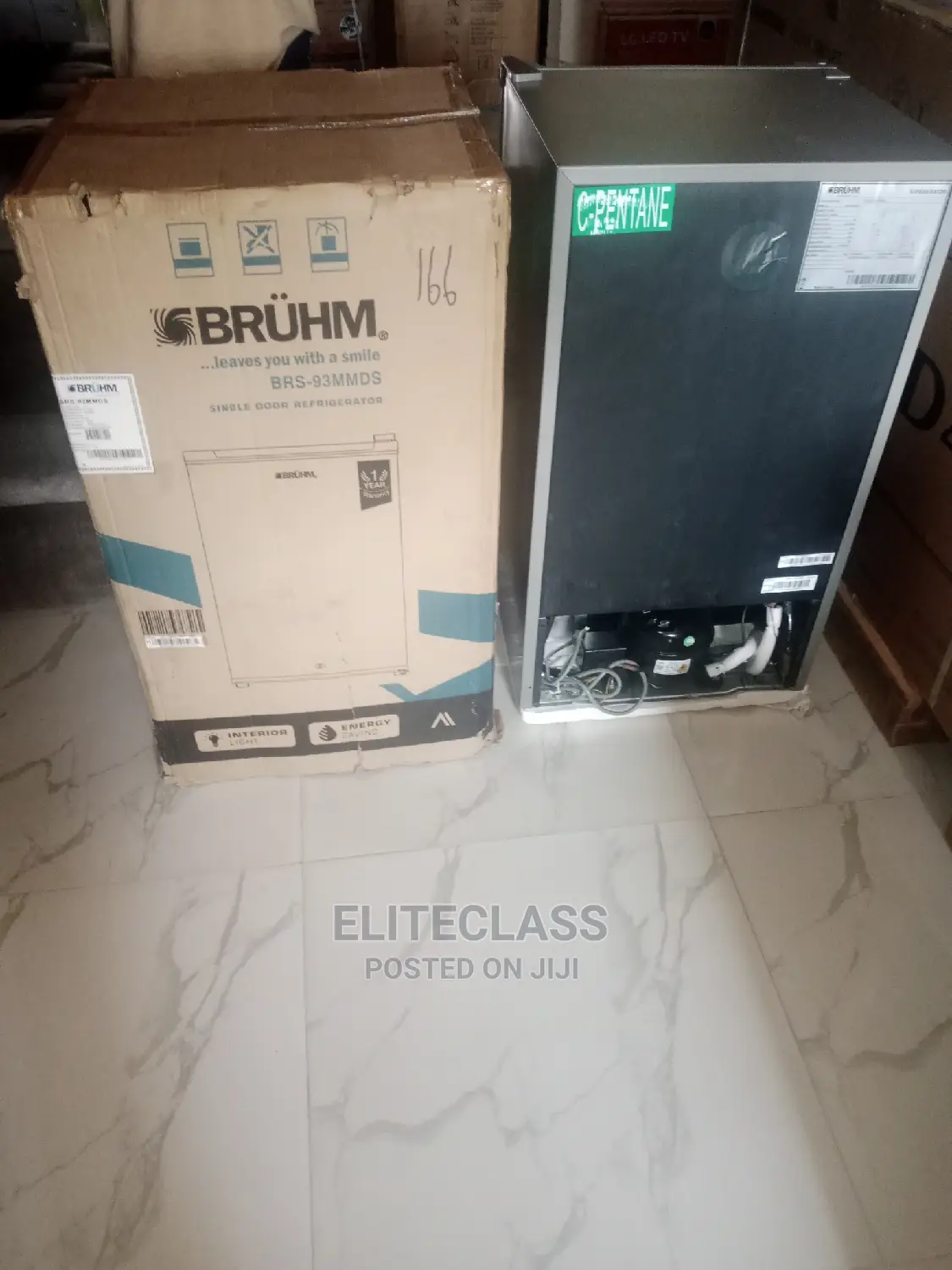 Low Noise Bruhm 93ltrs Refrigerator BRS-93MMDS With Warranty
