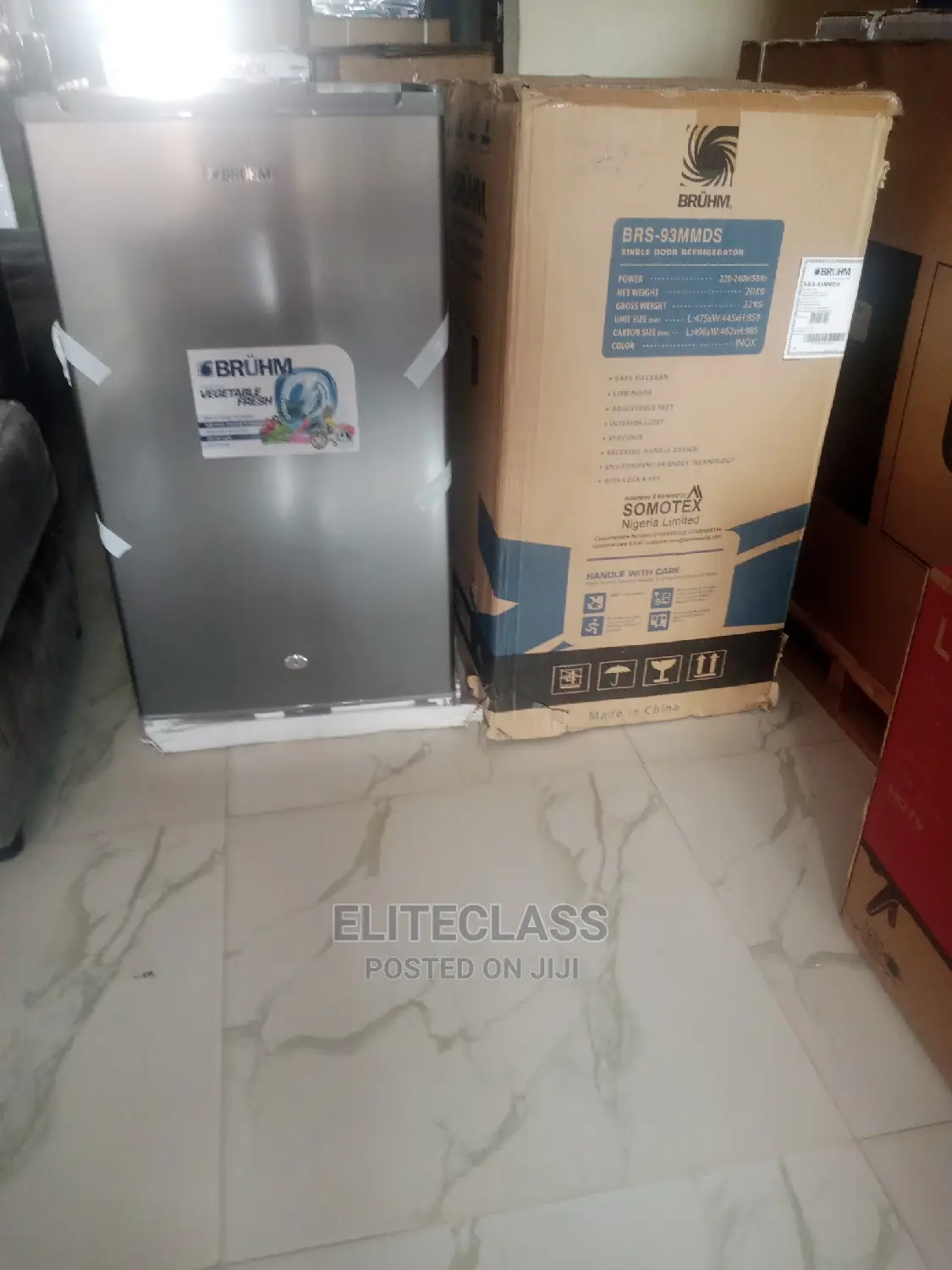 Eco Friendly Bruhm 93ltrs Refrigerator With Key and Lock