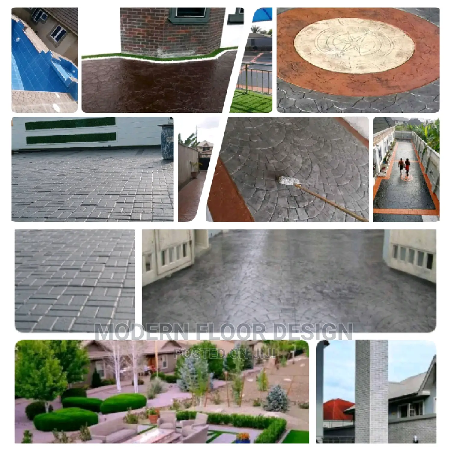 Mostly Cure Brickwork Stamps Floor