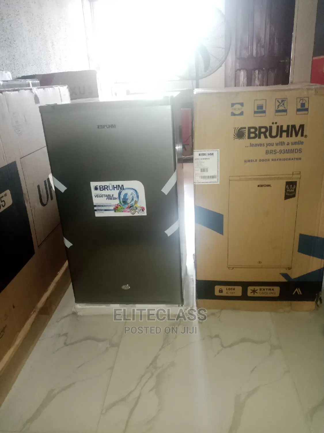 Quality Bruhm 93ltrs Fridge With Lock and Key