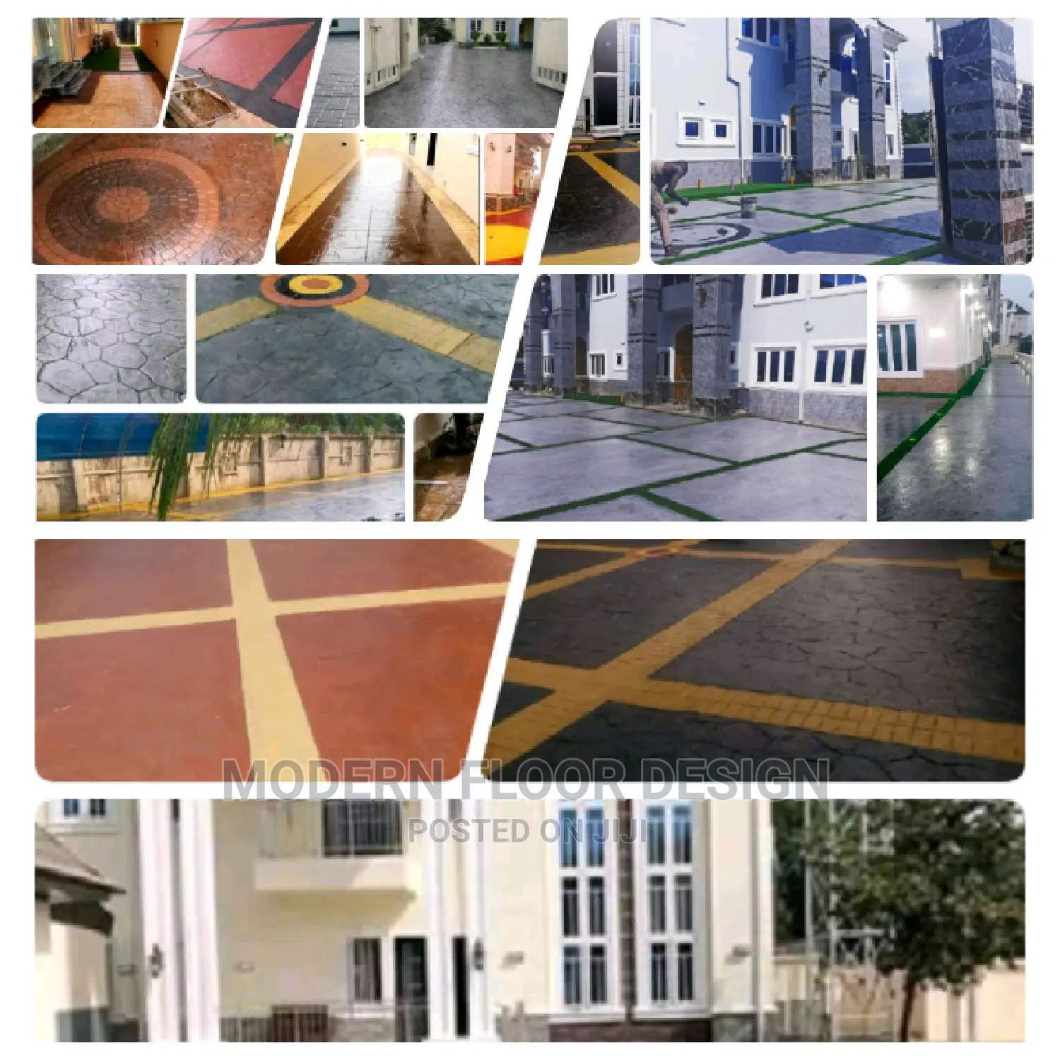 Joe Joel Stamps Concrete Floor