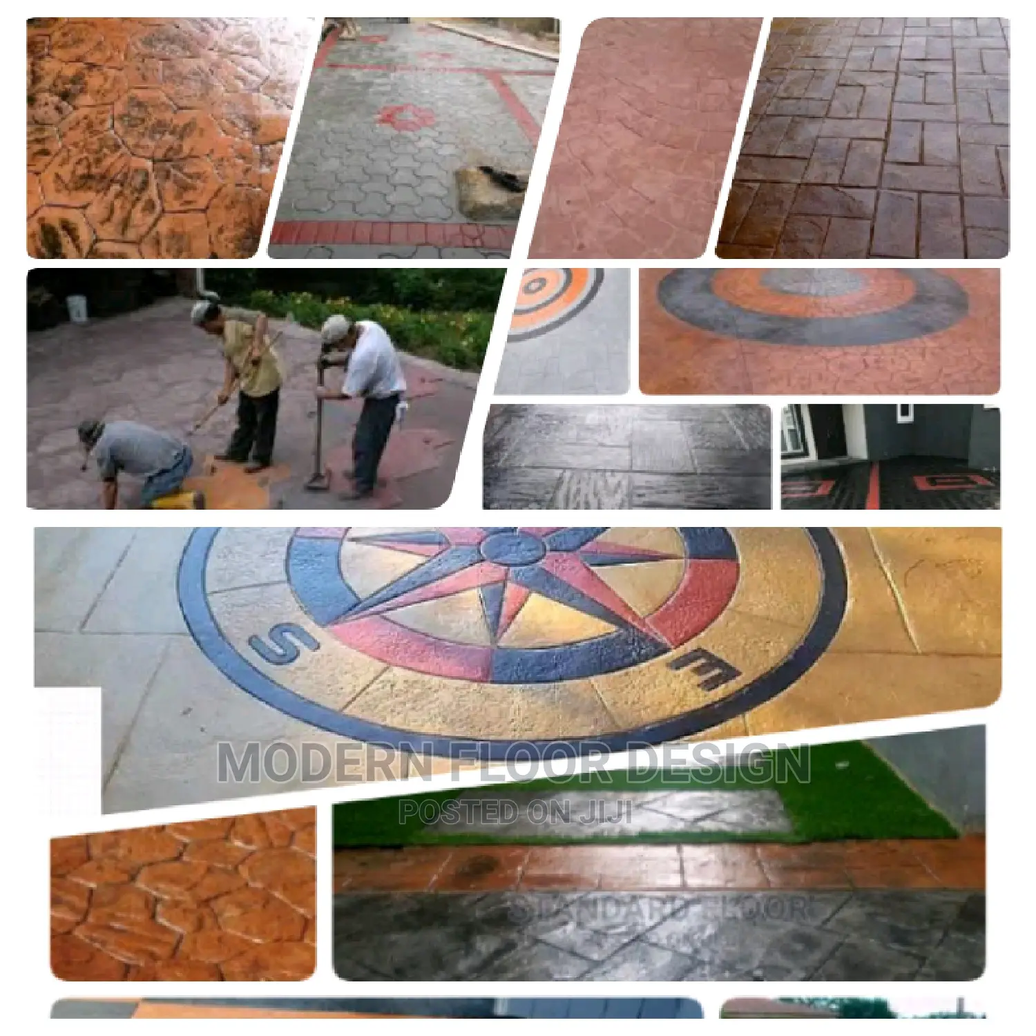 Key Stone Modern Stamps Floor