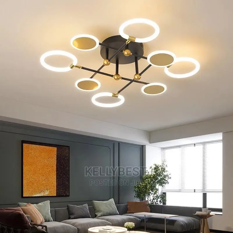 Gold Flush Chandelier