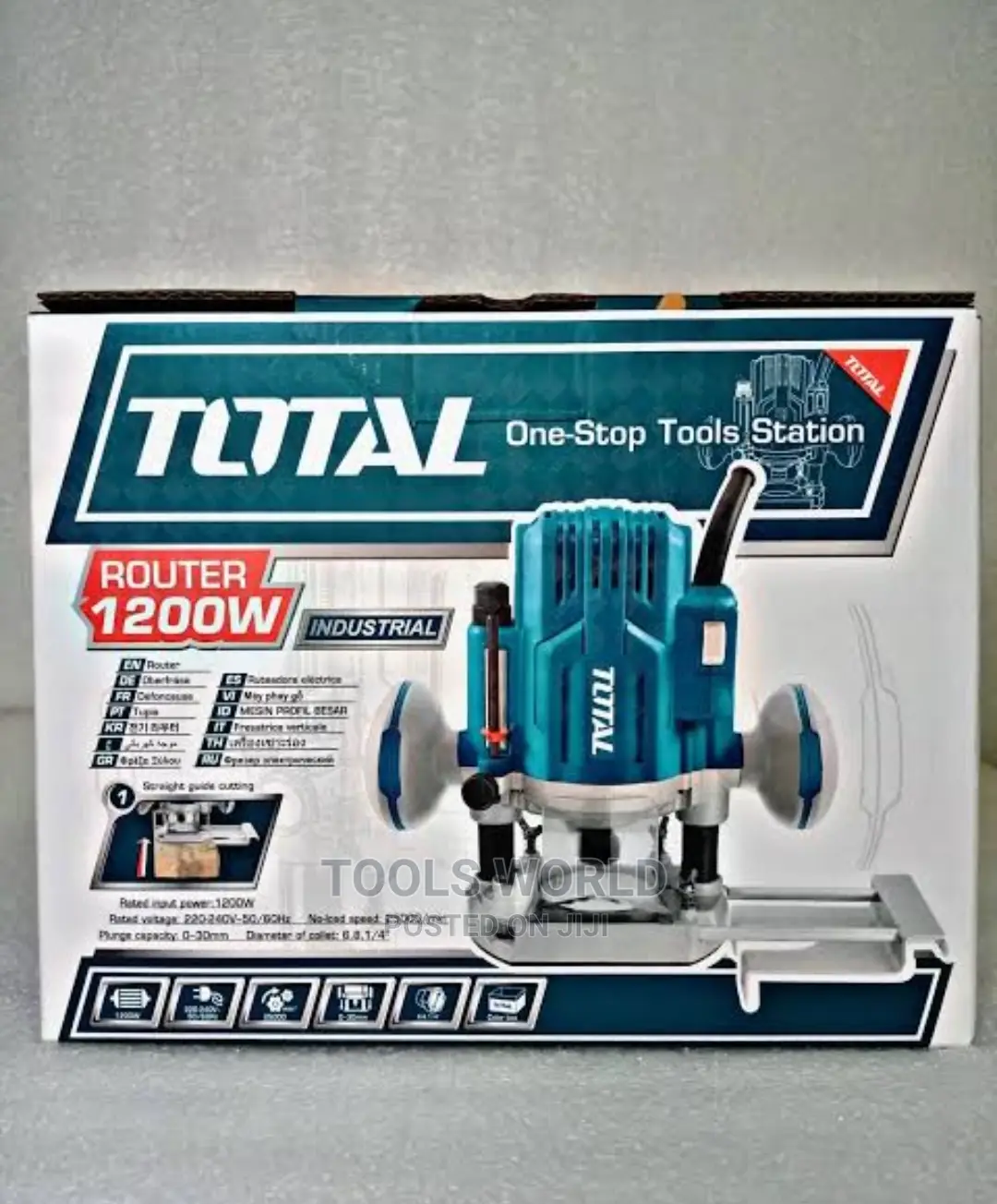 TOTAL Electric Plunge Router 1200w TR110816